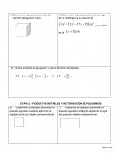 PRODUCTOS NOTABLES Y FACTORIZACIÓN DE POLINOMIOS