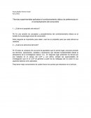 Técnicas experimentales aplicadas al condicionamiento clásico de preferencias en el comportamiento del consumidor