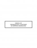 MANUAL DE ORGANIZACION Y FUNCIONES DE EMPRESA INMOBILIARIA