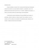 PRESTACIÓN DE SERVICIOS La elaboración de un plan de marketing