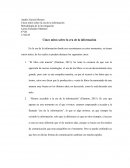 Cinco mitos sobre la era de la información