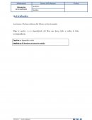 Actividades Lectura: Ficha crítica del libro seleccionado