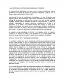 LOS ORÍGENES Y LOS PRIMEROS DESARROLLOS TEORICOS