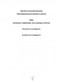 NUTRICION PARENTERAL EN EL NEONATO CRÍTICO