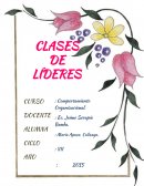 CLASES DE LÍDERES CASO I: LIDER AUSENTE