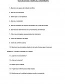GUIA DE ESTUDIO: TEORIA DEL CONOCIMIENTO