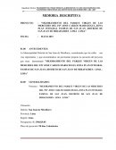 MEMORIA DESCRIPTIVA DE MEJORAMIENTO DE PARQUE