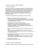 Descripcion del problema y análisis de diagnostico