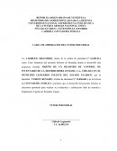 Acta de liquidacion de titulo