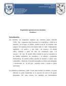 Propiedades químicas de los alcoholes Practica 2