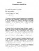 Protocolos programados para la clase de ética y política