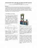 Ensayo de tensión- Atracción de Metales
