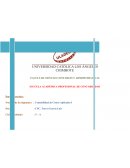 FACULTAD CIENCIAS CONTABLES Y ADMINISTRATIVAS ESCUELA ACADÉMICA PROFESIONAL DE CONTABILIDAD