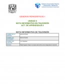 Tarea- Notas informativas