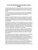 EL ROL DEL MAESTRO EN LA ESCUELA TONALÁ NORTE