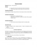 Plan de clases. Union Ionica