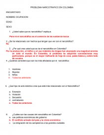 PROBLEMA NARCOTRAFICO EN COLOMBIA. Página 1