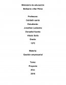 Gestión empresarial Tema: Proyecto