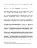 Ensayo - Implementación de las Redes Integradas de Servicios de Salud
