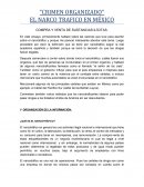 En narco trafico y sus caracteristicas