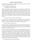 ECONOMÍA Y ORGANIZACIÓN TERRITORIAL