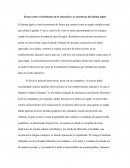 Ensayo sobre el detrimento de la educación y la enseñanza del idioma inglés