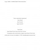 La Teoria y comportamiento organizacional