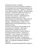 Introducción a la Química, Ensayo