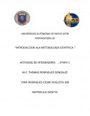 PREPARATORIA 20 “INTRODUCCION ALA METODOLOGIA CIENTIFICA “