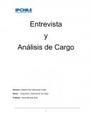 Entrevista y Análisis de Cargo