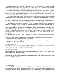INTERPRETAR LA VIOLENCIA QUE MANIFIESTAN LOS ESTUDIANTES DEL SEGUNDO AÑO. Página 4