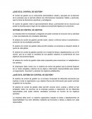 ¿Qué es el control de gestión?