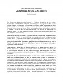 Hegel: La dialéctica del amo y del esclavo