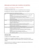 RESUMEN - LECTURAS DE CONTROL DE GESTÍON
