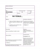 Algo que ejemplifique el orgullo y miedo