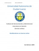Ciencias Juridicas Neoliberalismo en America Latina
