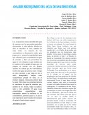Anlisis fisico quimico del agua