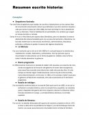 Resumen escrito historia