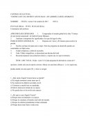 CONTROL DE LECTURA “CRÓNICA DE UNA MUERTE ANUNCIADA”, DE GABRIEL GARCÍA MÁRQUEZ