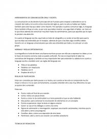 HERRAMIENTAS DE COMUNICACIÓN ORAL Y ESCRITA. Página 1