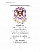 Software en Ingeniería Civil Ensayo de la Unidad 1