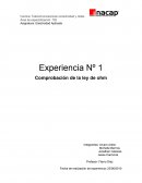 Comprobación de la ley de ohm