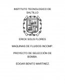 PROYECTO DE SELECCIÓN DE SISTEMA DE BOMBEO