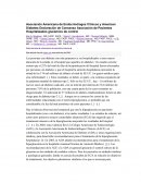 Asociación Americana de Endocrinólogos Clínicos y American Diabetes Declaración de Consenso Asociación de Pacientes Hospitalizados glucémico de control