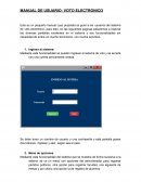 MANUAL DE USUARIO: VOTO ELECTRONICO