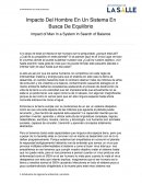 Impacto del Hombre en un sistema en busca de equilibrio