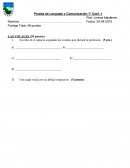 Prueba Lenguaje 1° Coef. 1 Sem. 1