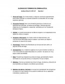 GLORASIO DE TERMINOS EN CRIMINALISTICA