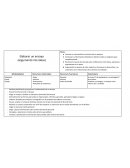 Elaborar un ensayo.Realizar planificación que guiara a la elaboración de un ensayo