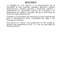 Determinación de la viscosidad de una sustancia mediante diferentes cálculos fisicoquímicos